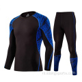 Polyester spandex lange mouw tweedelig sportschoolkleding